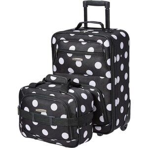 Fashion Softside Upright Luggage Set,Expandable, Telescopic Handle, Wheel